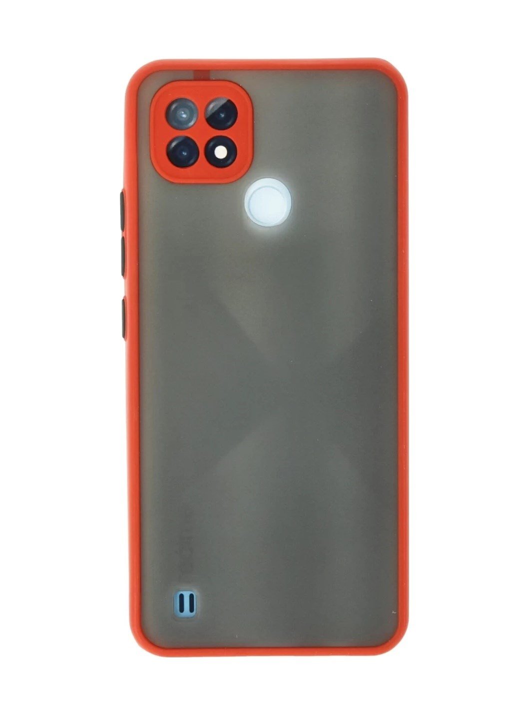 Realme C21 Uyumlu Kılıf Montreal Silikon Kapak - Kırmızı Belirtilmemiş