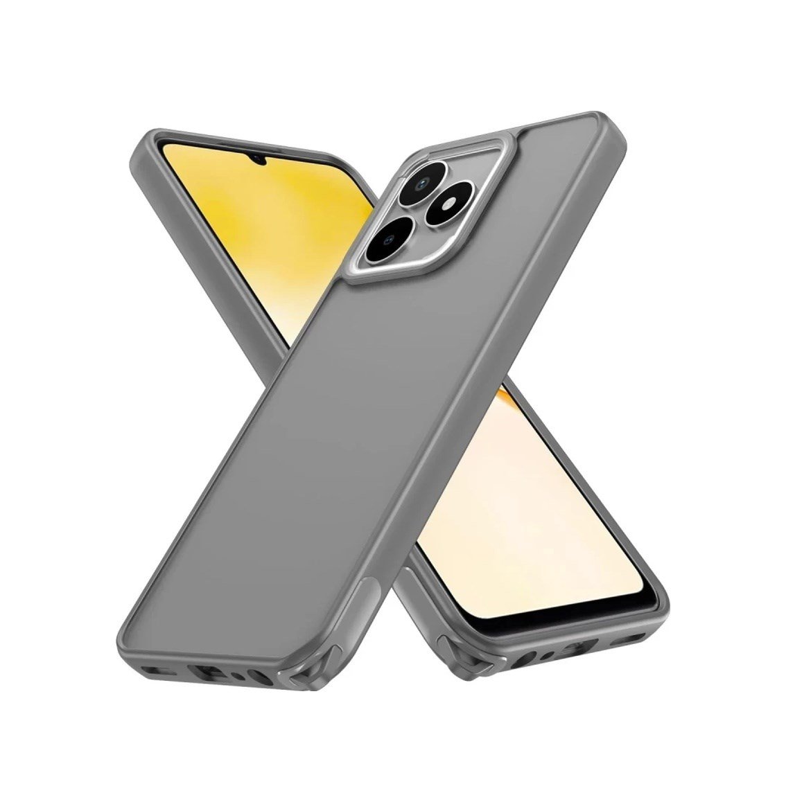 Realme C53 Uyumlu Kılıf Elegant Kapak - Titan Gri Belirtilmemiş