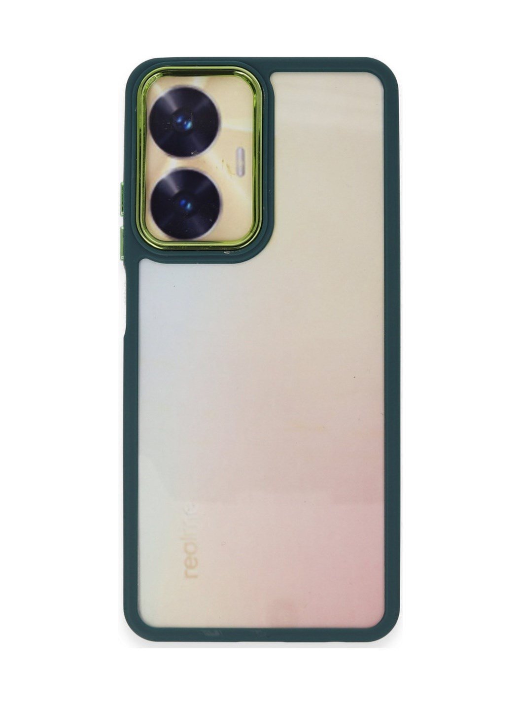 Realme C55 Uyumlu Kılıf Dora Kapak - Haki Yeşil Belirtilmemiş