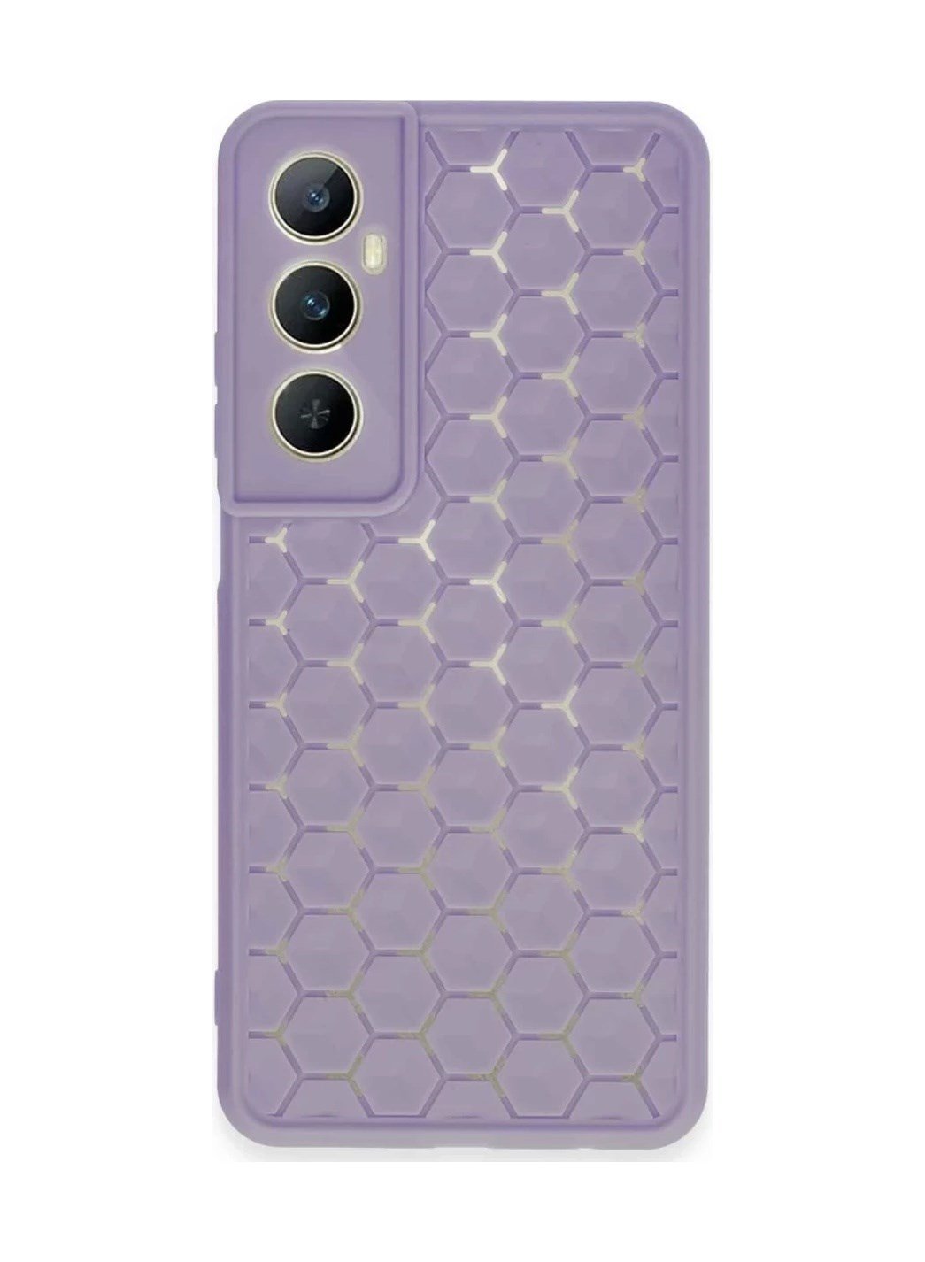 Realme C65 Uyumlu Kılıf Petek Silikon Kapak - Lila Belirtilmemiş