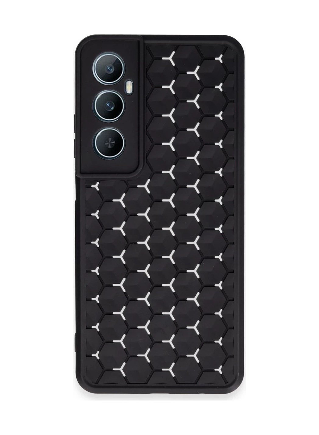 Realme C65 Uyumlu Kılıf Petek Silikon Kapak - Siyah Belirtilmemiş