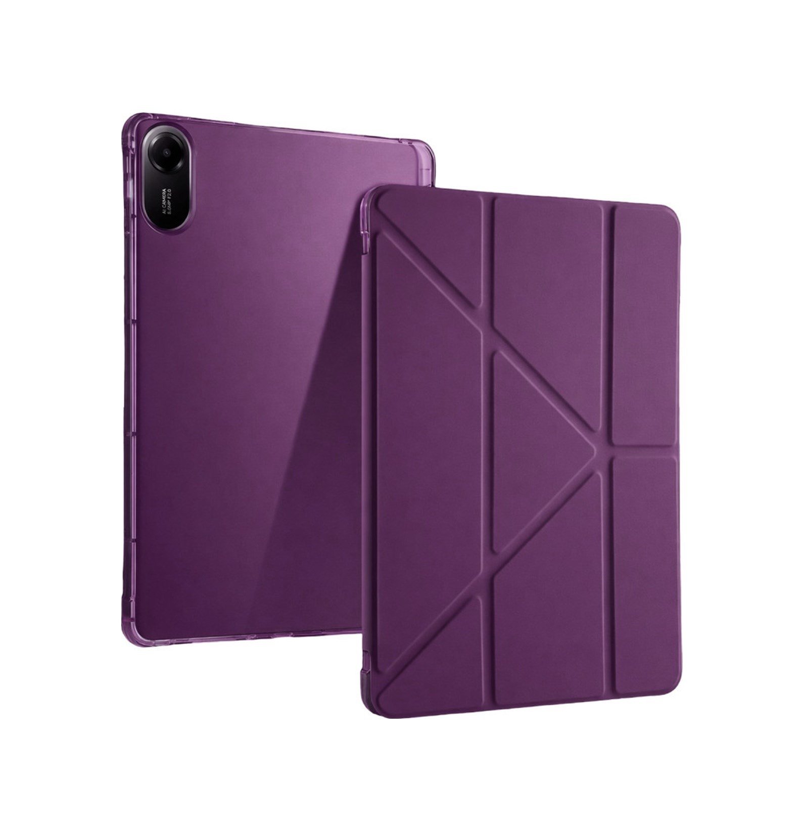 Redmi Pad 2 Kalemlikli Mars Tablet Kılıfı - Mürdüm Arka Kapak Lacivert