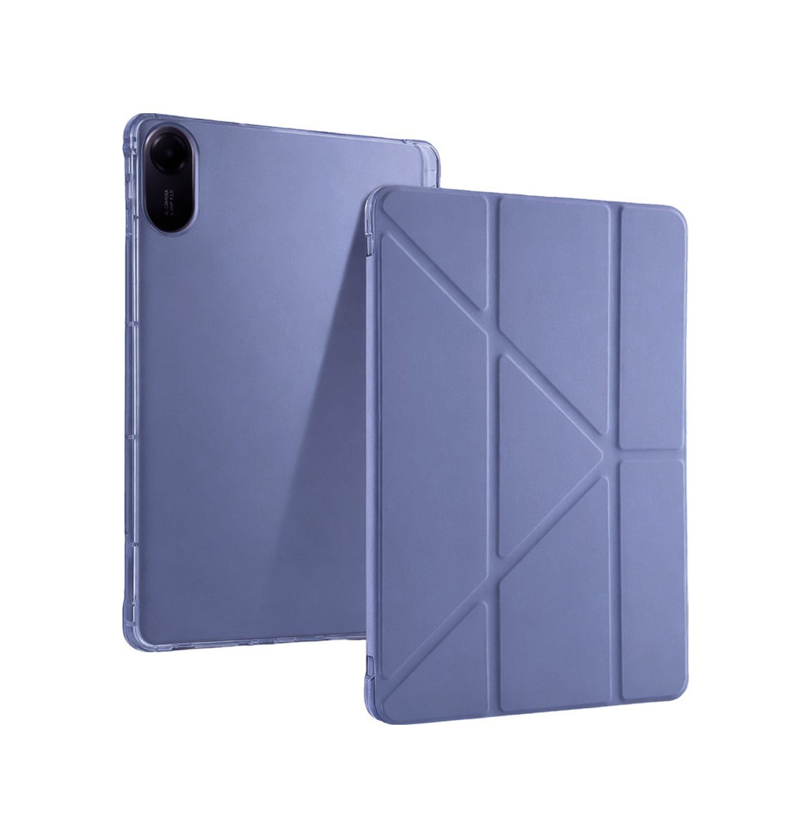 Redmi Pad 2 Kalemlikli Mars Tablet Kılıfı - Lavender Arka Kapak Lacivert