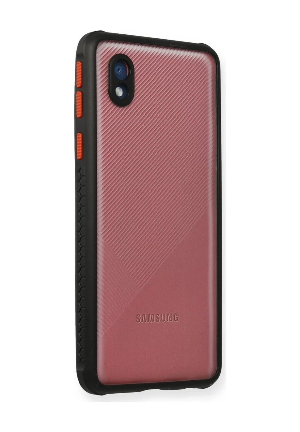 Samsung Galaxy A01 Core Uyumlu Kılıf Miami Şeffaf Silikon - Siyah Belirtilmemiş
