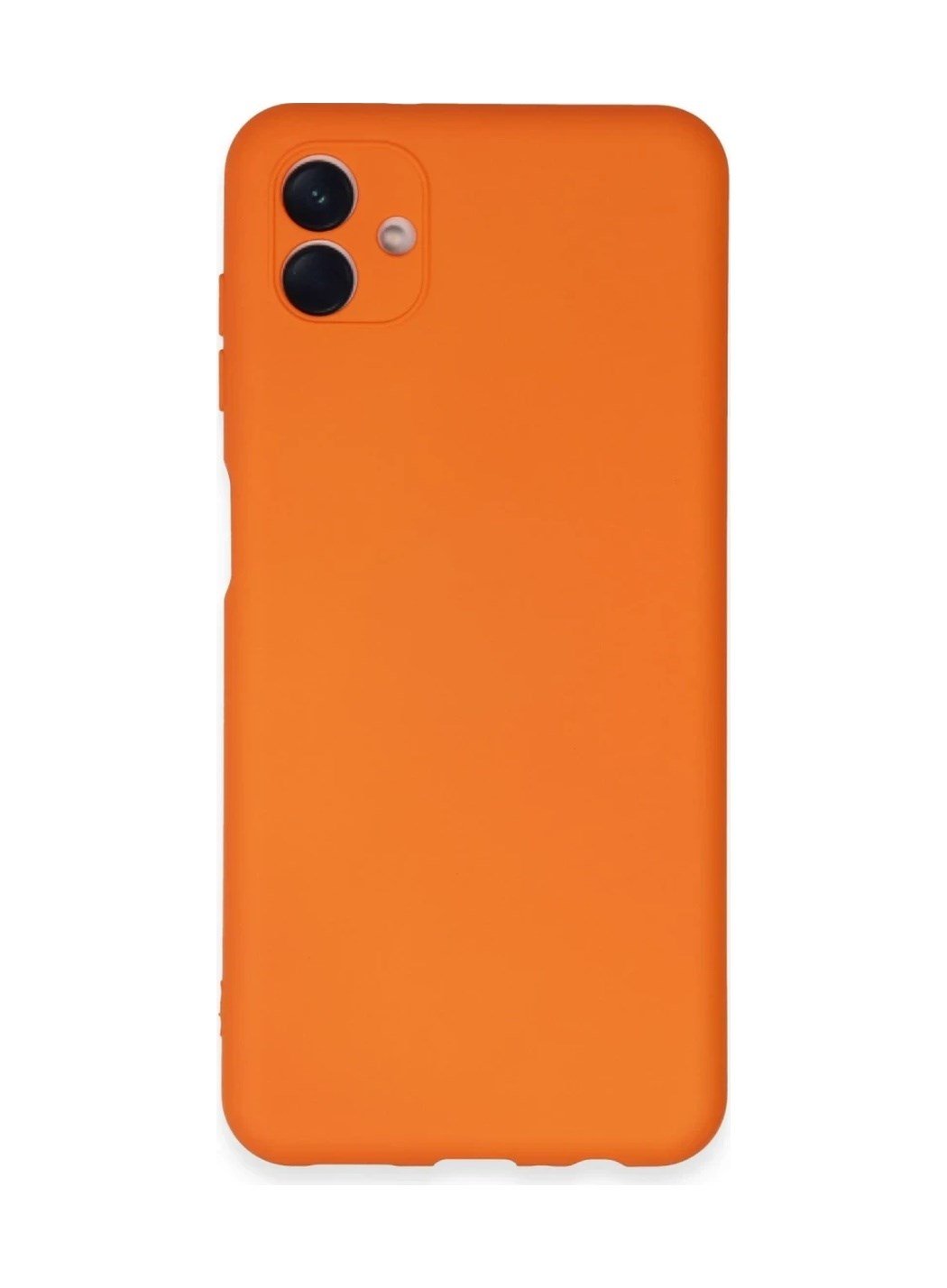 Samsung Galaxy A04e Kılıf Nano İçi Kadife Silikon - Turuncu 0.2M-Çok Renkli