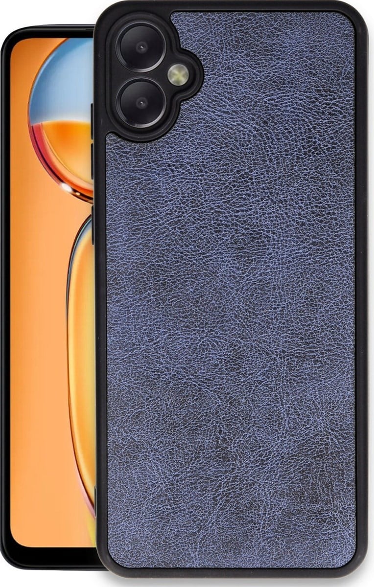 Samsung Galaxy A05 Uyumlu Kılıf Aras Deri Kapak - Lacivert Belirtilmemiş
