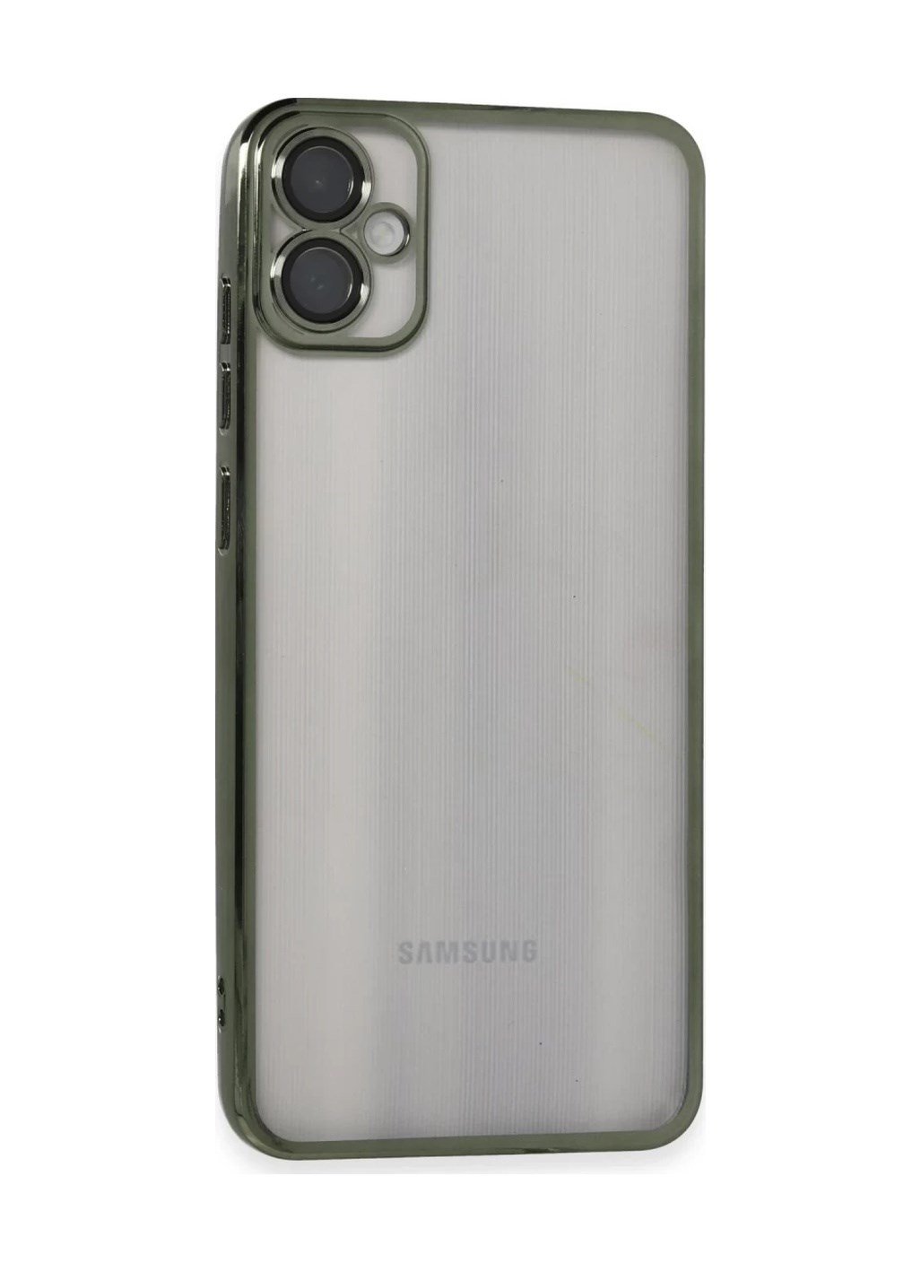 Samsung Galaxy A05 Uyumlu Kılıf Lensli Silikon - Yeşil Belirtilmemiş
