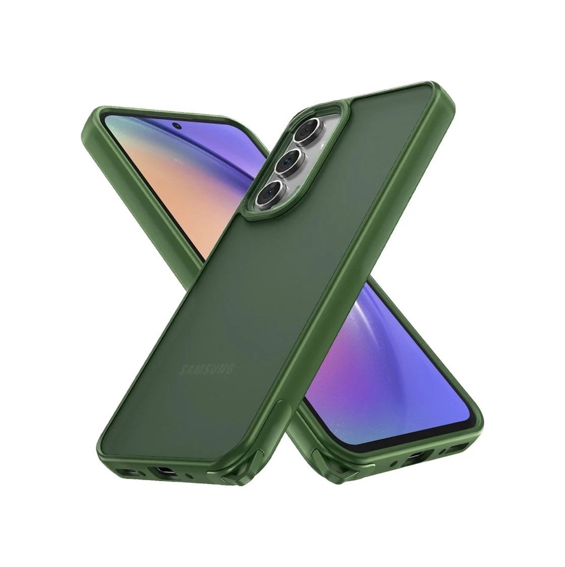Samsung Galaxy A05s Uyumlu Kılıf Elegant Kapak - Yeşil Belirtilmemiş