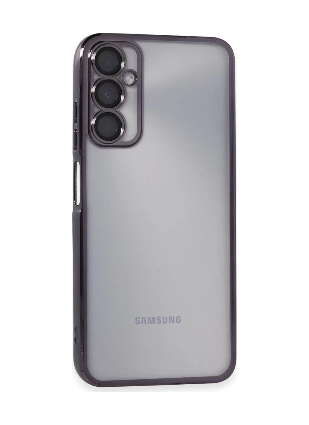 Samsung Galaxy A05s Uyumlu Kılıf Lensli Silikon - Mor Belirtilmemiş