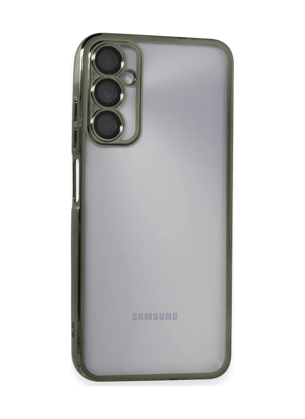 Samsung Galaxy A05s Uyumlu Kılıf Lensli Silikon - Yeşil Belirtilmemiş
