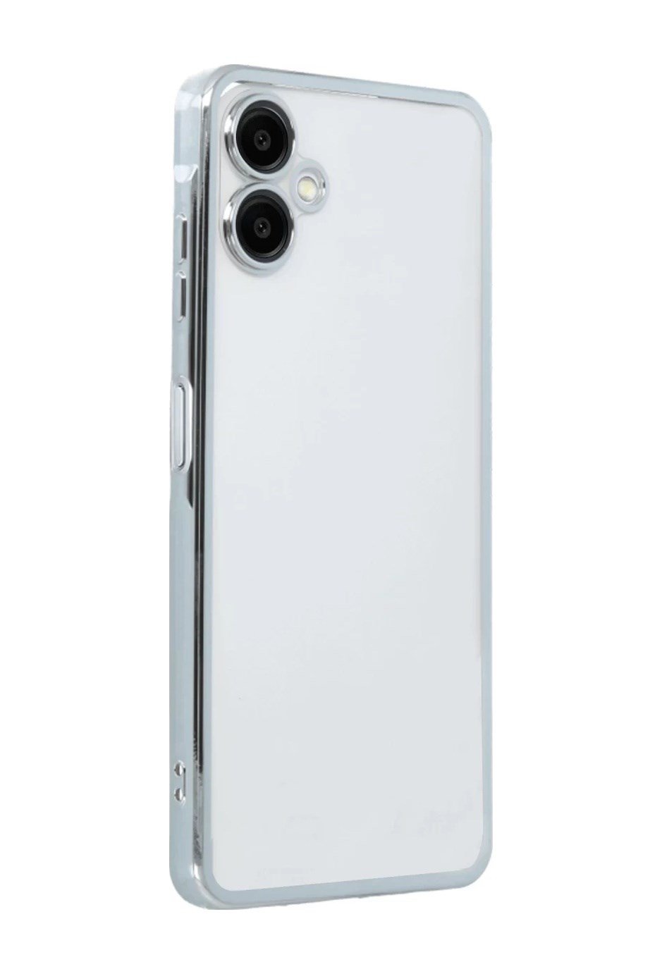 Samsung Galaxy A06 Uyumlu Kılıf Lensli Silikon - Gümüş Belirtilmemiş