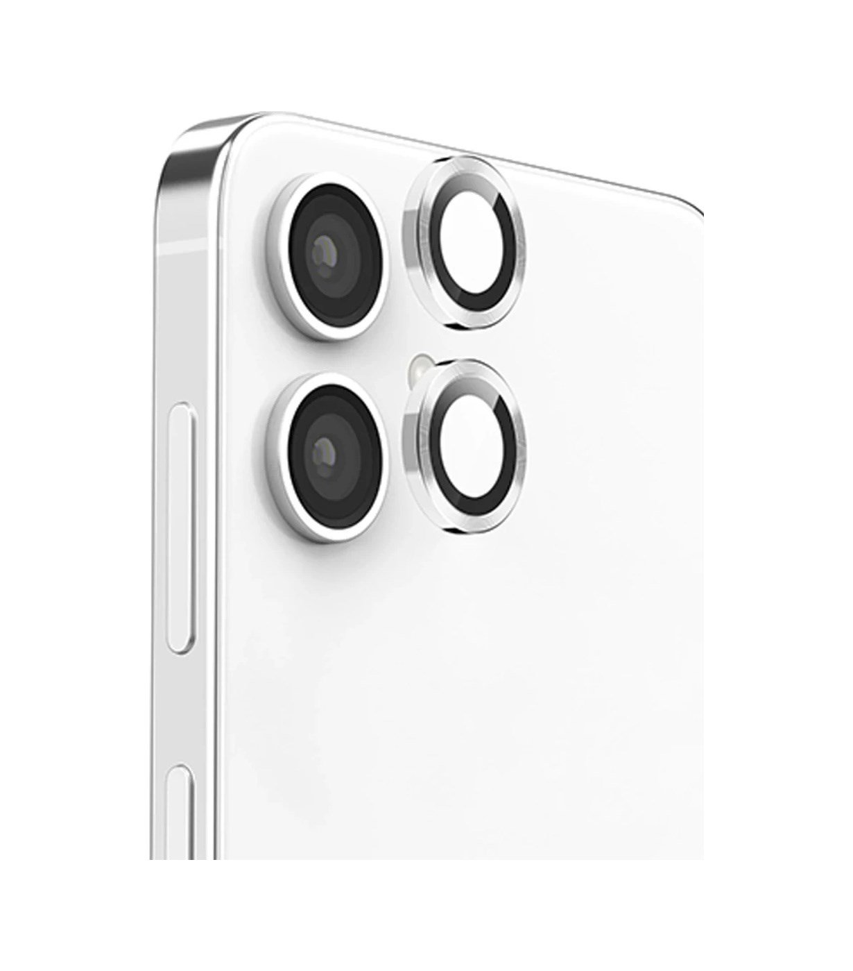 Samsung Galaxy A06 Uyumlu Raze Metal Kamera Lens - Gümüş