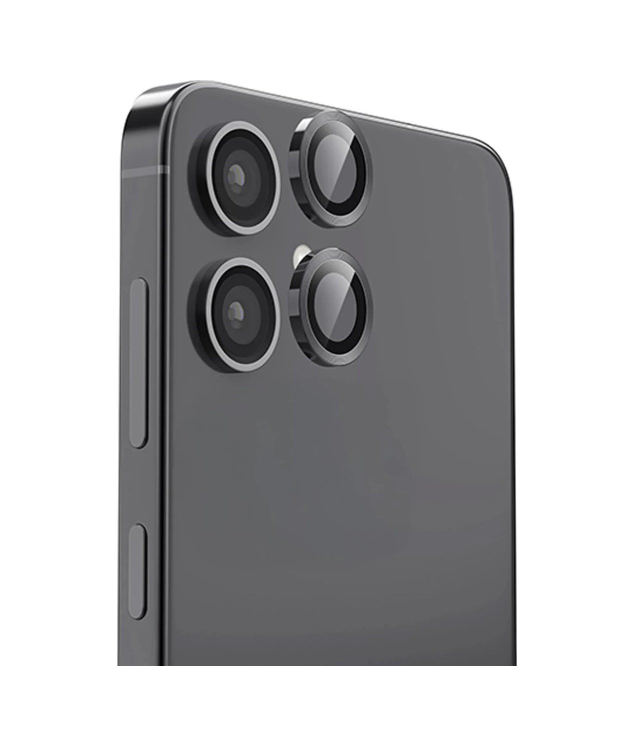 Samsung Galaxy A06 Uyumlu Raze Metal Kamera Lens - Siyah
