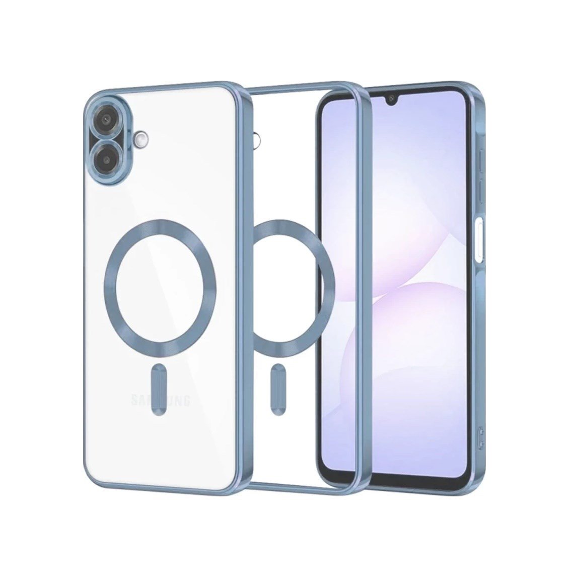 Samsung Galaxy A07 4g Uyumlu Kross Magneticsafe Kapak - Sierra Blue Belirtilmemiş
