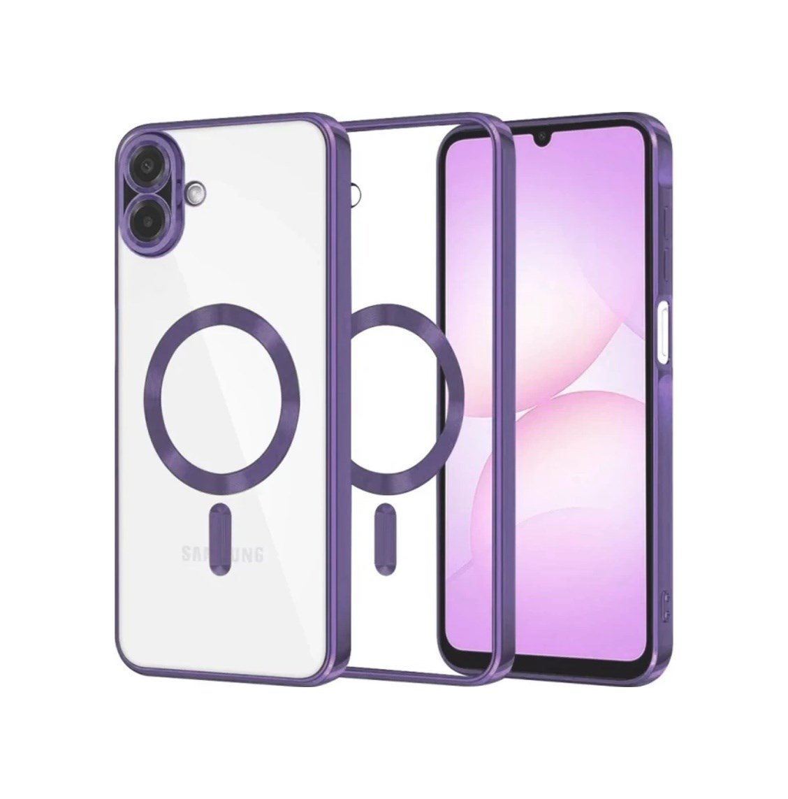 Samsung Galaxy A07 4g Uyumlu Kross Magneticsafe Kapak - Mor Belirtilmemiş
