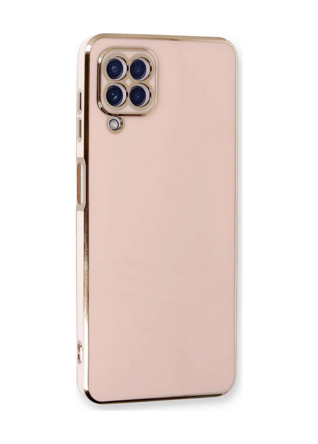 Samsung Galaxy A22 Kılıf Volet Silikon - Pembe 0.2M-Çok Renkli