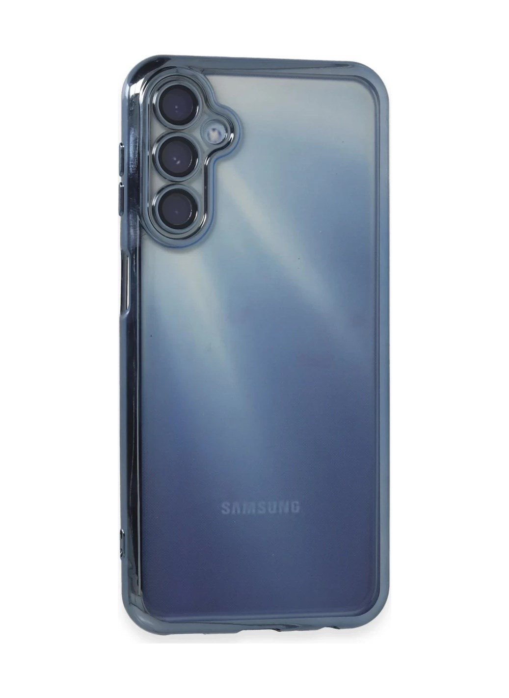 Samsung Galaxy A25 5g Uyumlu Kılıf Lensli Silikon - Açık Mavi Belirtilmemiş
