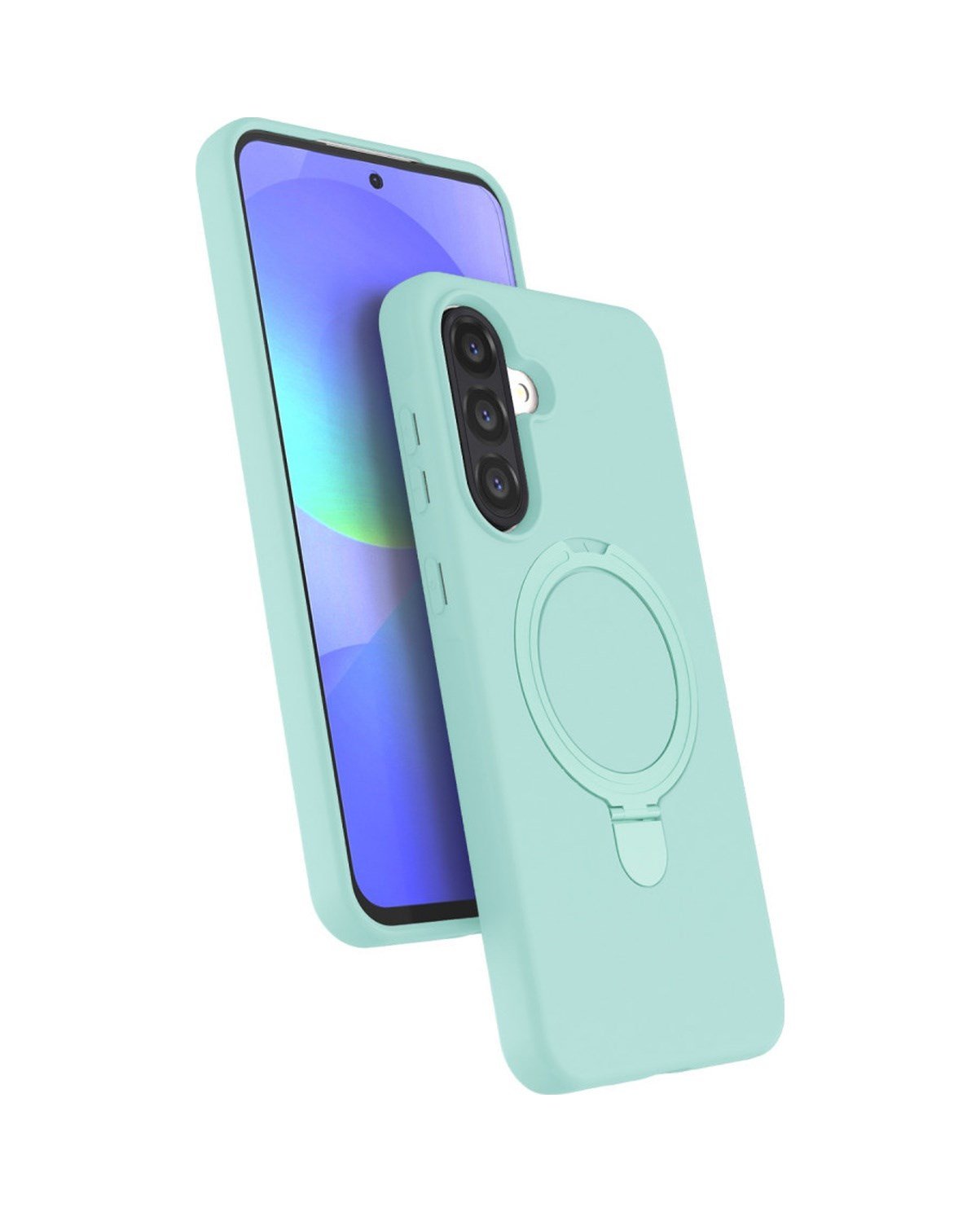 Samsung Galaxy A26 Uyumlu Regal Magsafe Standlı Kapak - Su Yeşili Belirtilmemiş