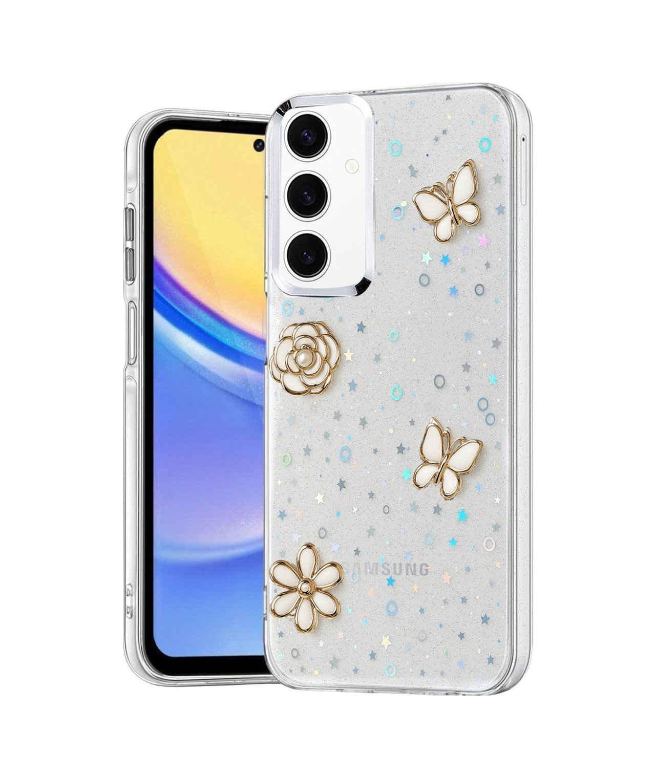 Samsung Galaxy A35 5g Uyumlu Fiyonk Desenli Kapak - Desen 10 Belirtilmemiş
