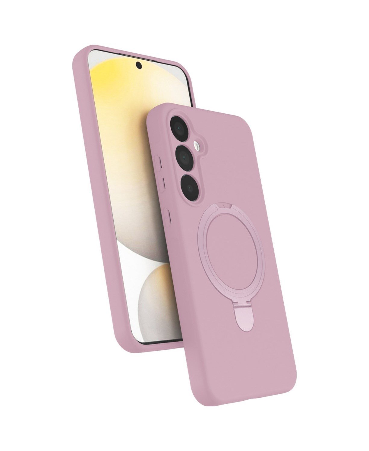 Samsung Galaxy A35 5g Uyumlu Regal Magsafe Standlı Kapak - Açık Pembe Belirtilmemiş
