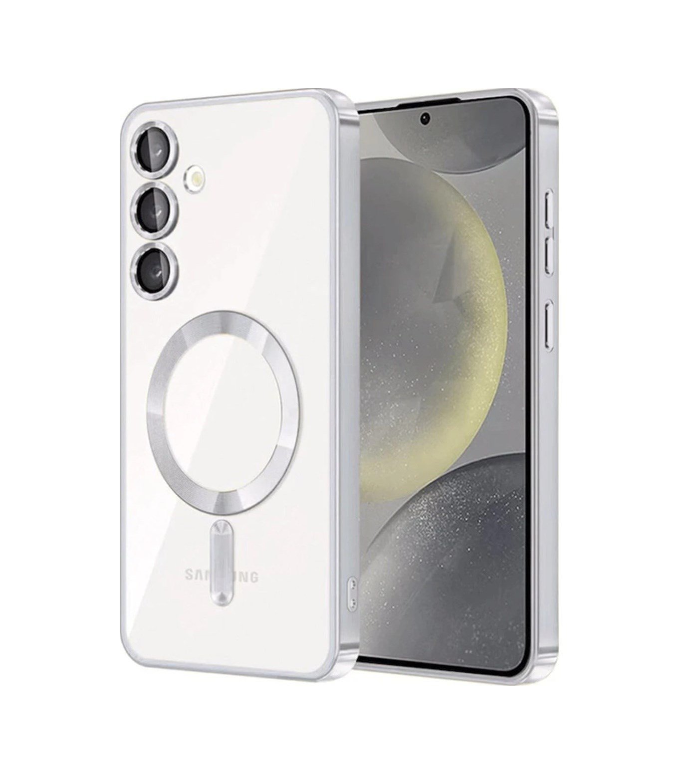 Samsung Galaxy A55 5g Uyumlu Kross Magneticsafe Kapak - Gümüş Belirtilmemiş
