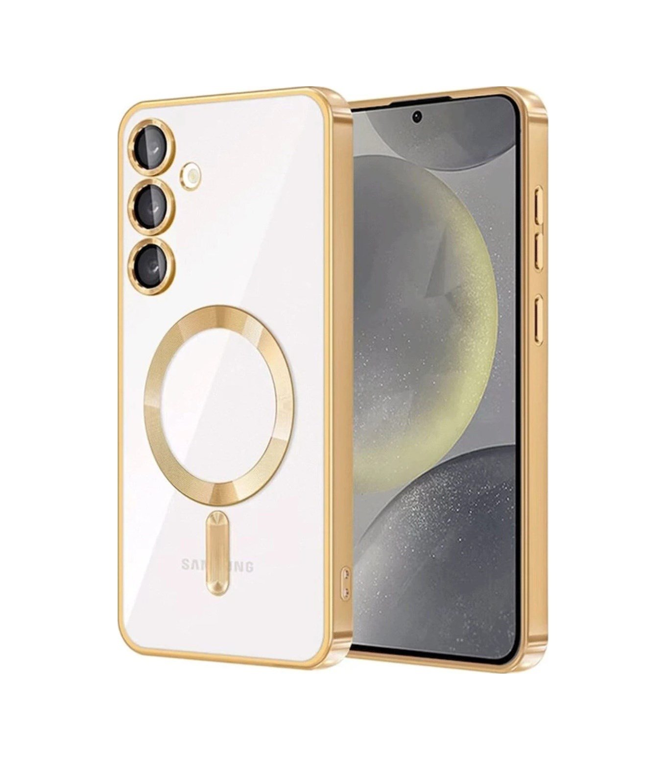 Samsung Galaxy A55 5g Uyumlu Kross Magneticsafe Kapak - Gold Belirtilmemiş