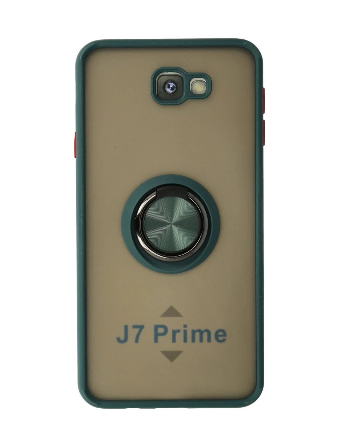 Samsung Galaxy J7 Prime Kılıf Montreal Yüzüklü Silikon Kapak - Yeşil 0.2M-Çok Renkli