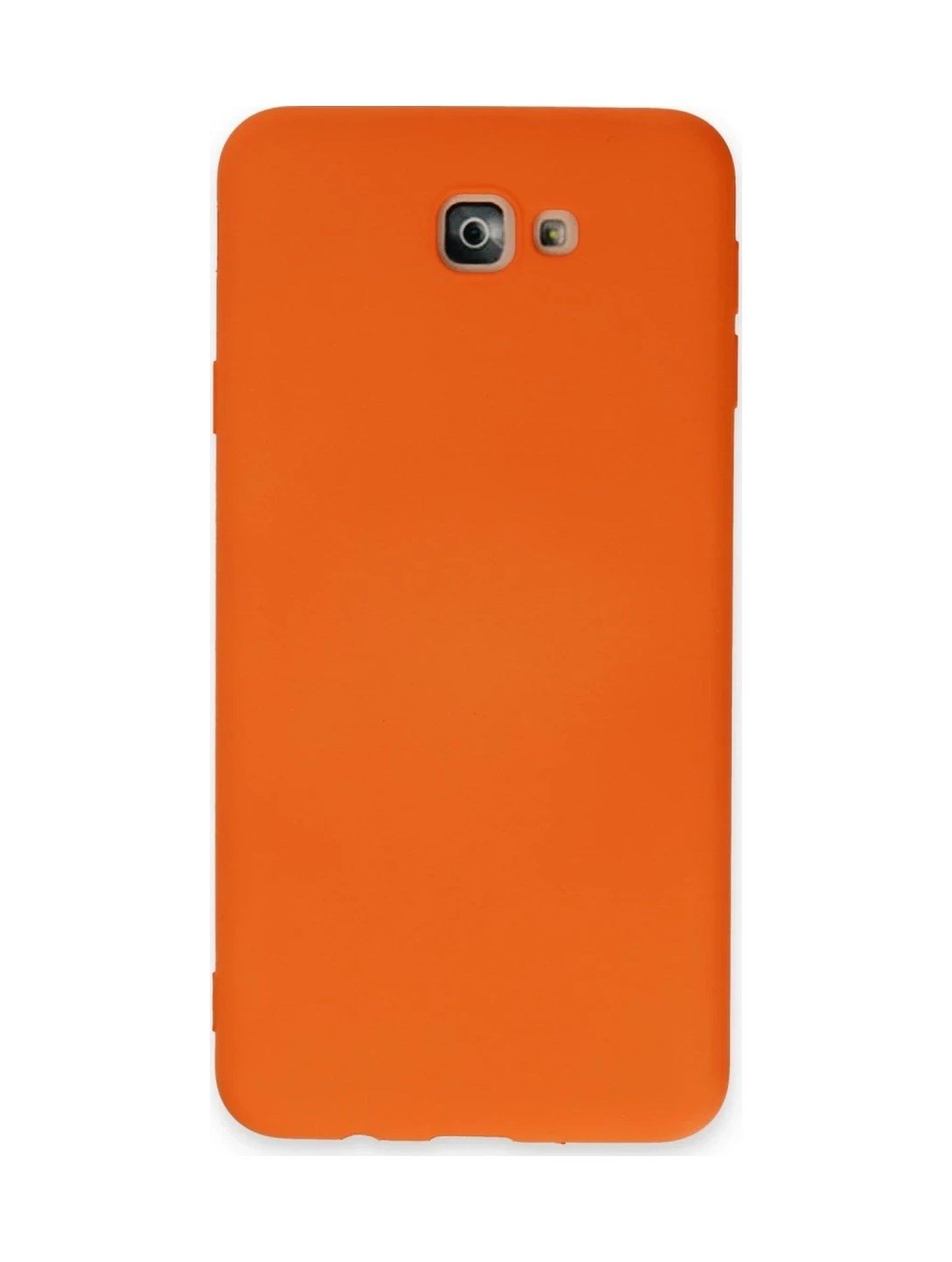Samsung Galaxy J7 Prime Kılıf Nano İçi Kadife Silikon - Turuncu 0.2M-Çok Renkli