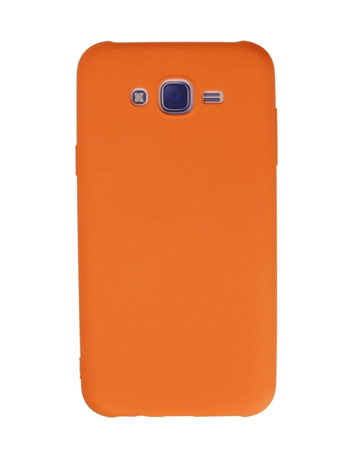 Samsung Galaxy J7 Uyumlu Kılıf Nano İçi Kadife Silikon - Turuncu iPhone 17 Pro