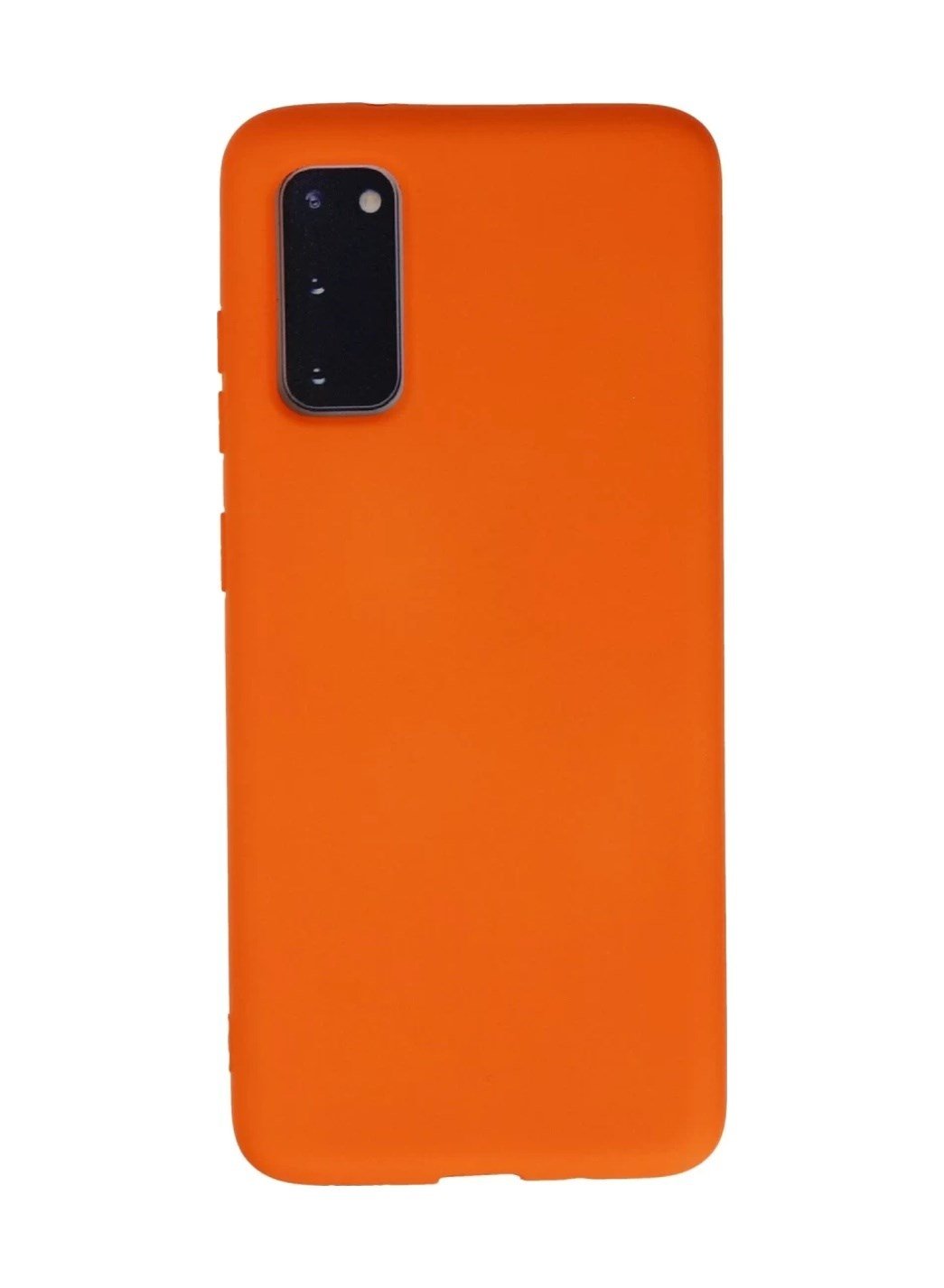 Samsung Galaxy S20 Uyumlu Kılıf Nano İçi Kadife Silikon - Turuncu iPhone 17 Pro