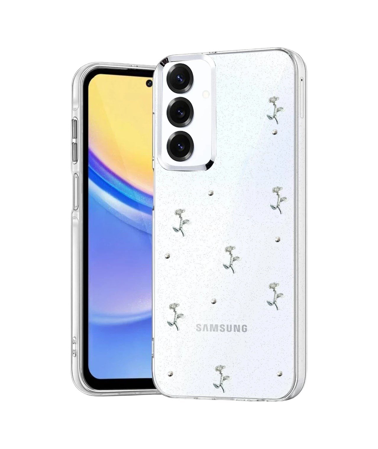 Samsung Galaxy S23 Fe Uyumlu Fiyonk Desenli Kapak - Desen 4 Belirtilmemiş