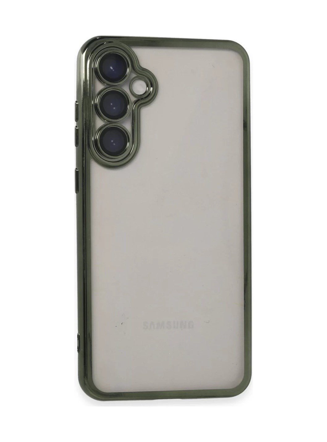 Samsung Galaxy S23 Fe Uyumlu Kılıf Lensli Silikon - Yeşil Belirtilmemiş
