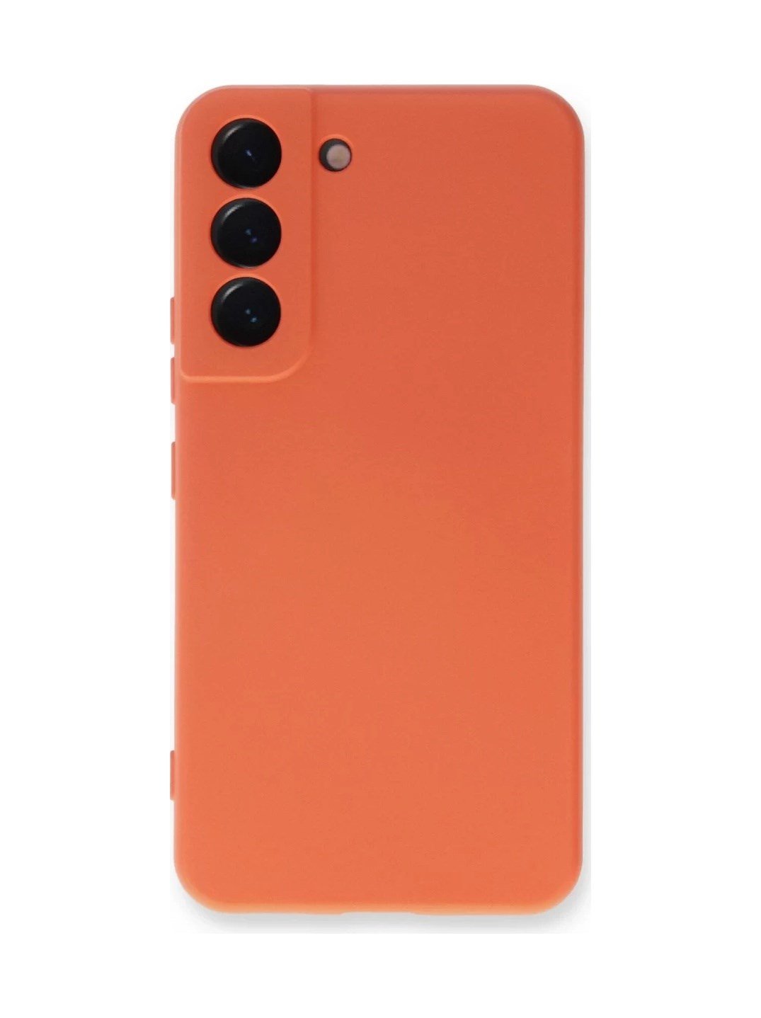 Samsung Galaxy S23 Uyumlu Kılıf Nano İçi Kadife Silikon - Turuncu iPhone 17 Pro
