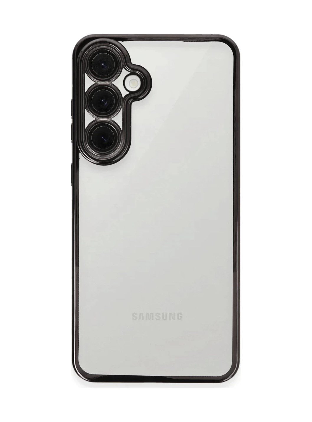 Samsung Galaxy S24 Fe Uyumlu Kılıf Lensli Silikon - Siyah Belirtilmemiş