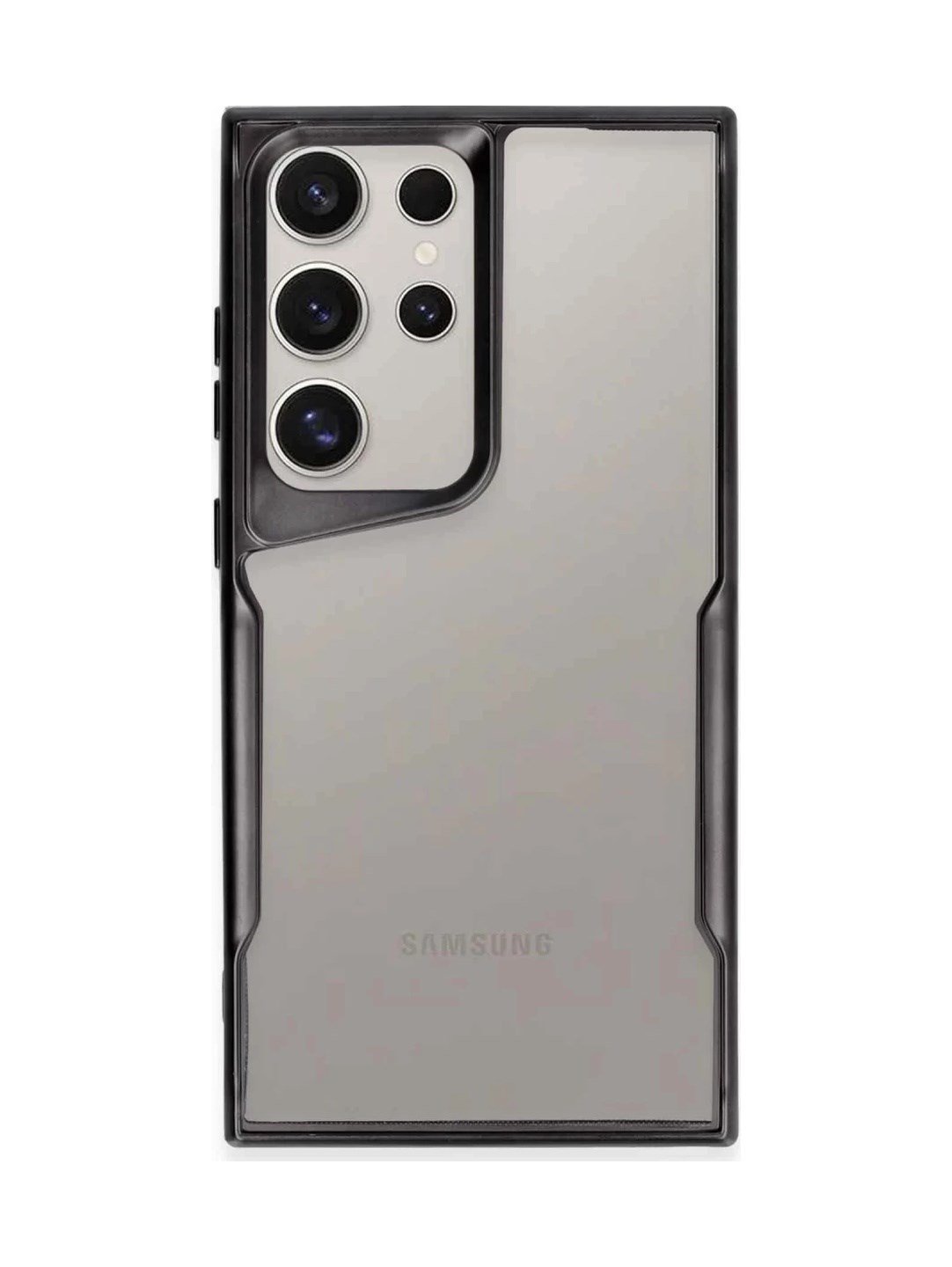 Samsung Galaxy S24 Ultra Uyumlu Kılıf Boyi Silikon Kapak - Siyah Belirtilmemiş