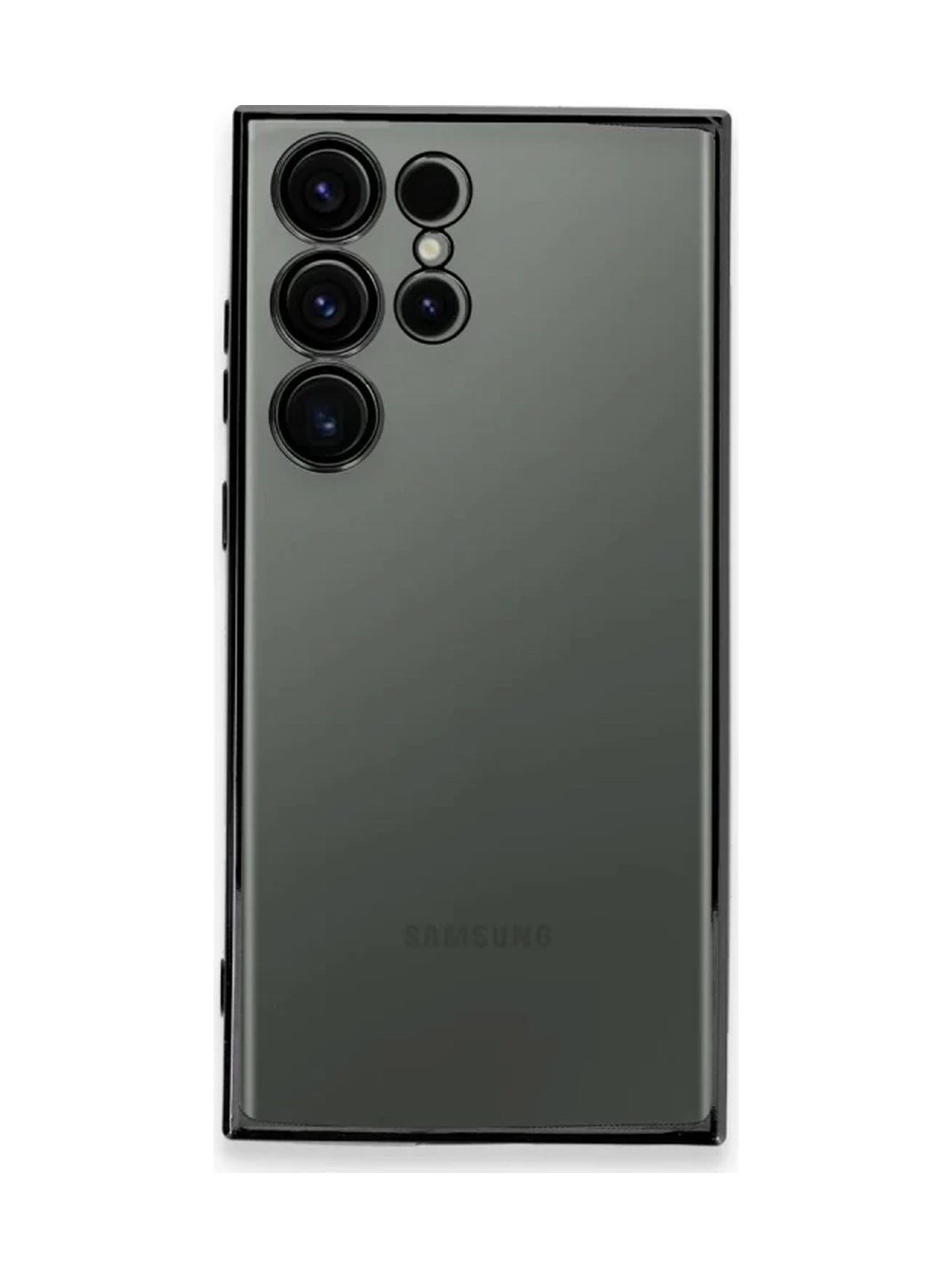 Samsung Galaxy S24 Ultra Uyumlu Kılıf Lensli Silikon - Yeşil Belirtilmemiş