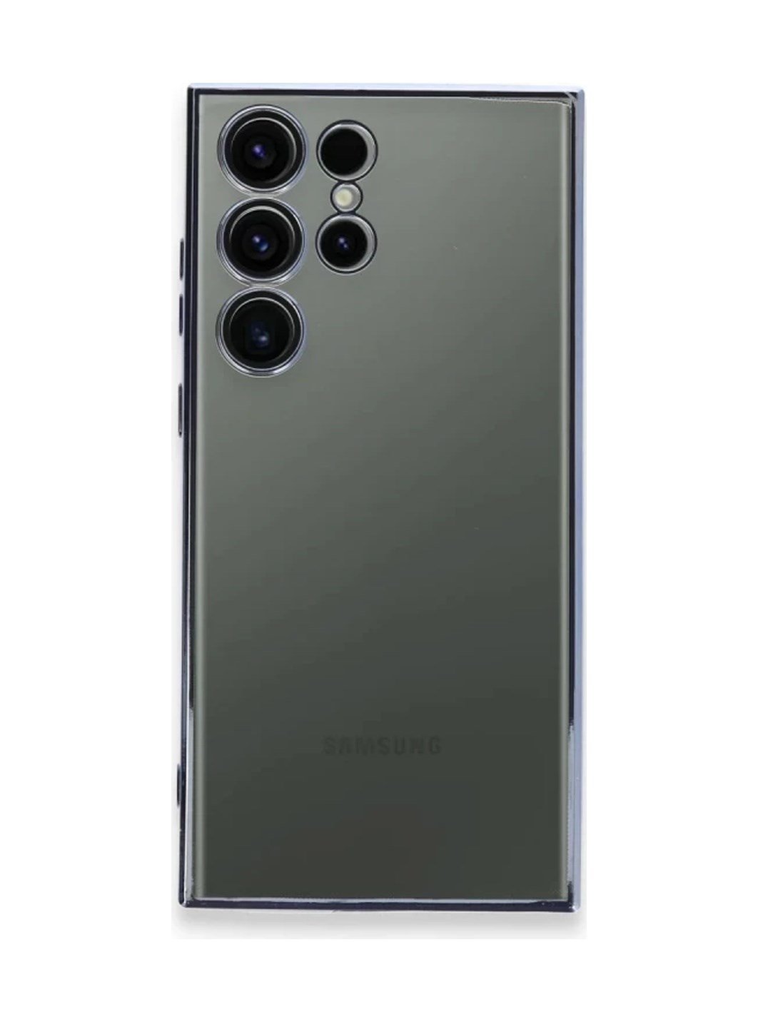 Samsung Galaxy S24 Ultra Uyumlu Kılıf Lensli Silikon - Gold Belirtilmemiş