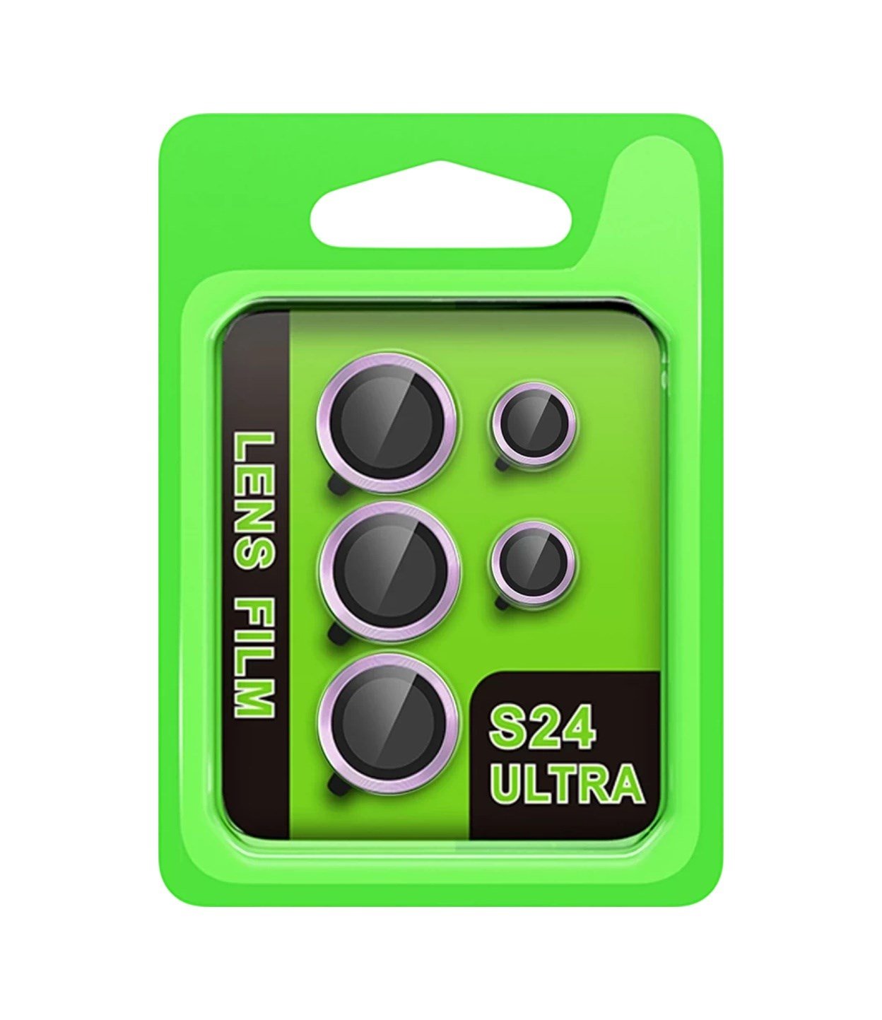 Samsung Galaxy S24 Ultra Uyumlu Raze Metal Kamera Lens - Mor