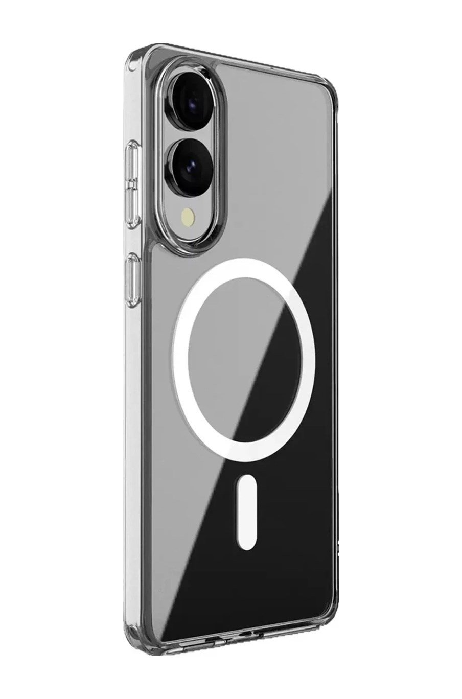 Samsung Galaxy S25 Uyumlu Edge Kılıf Magneticsafe Şeffaf Silikon - Şeffaf Belirtilmemiş