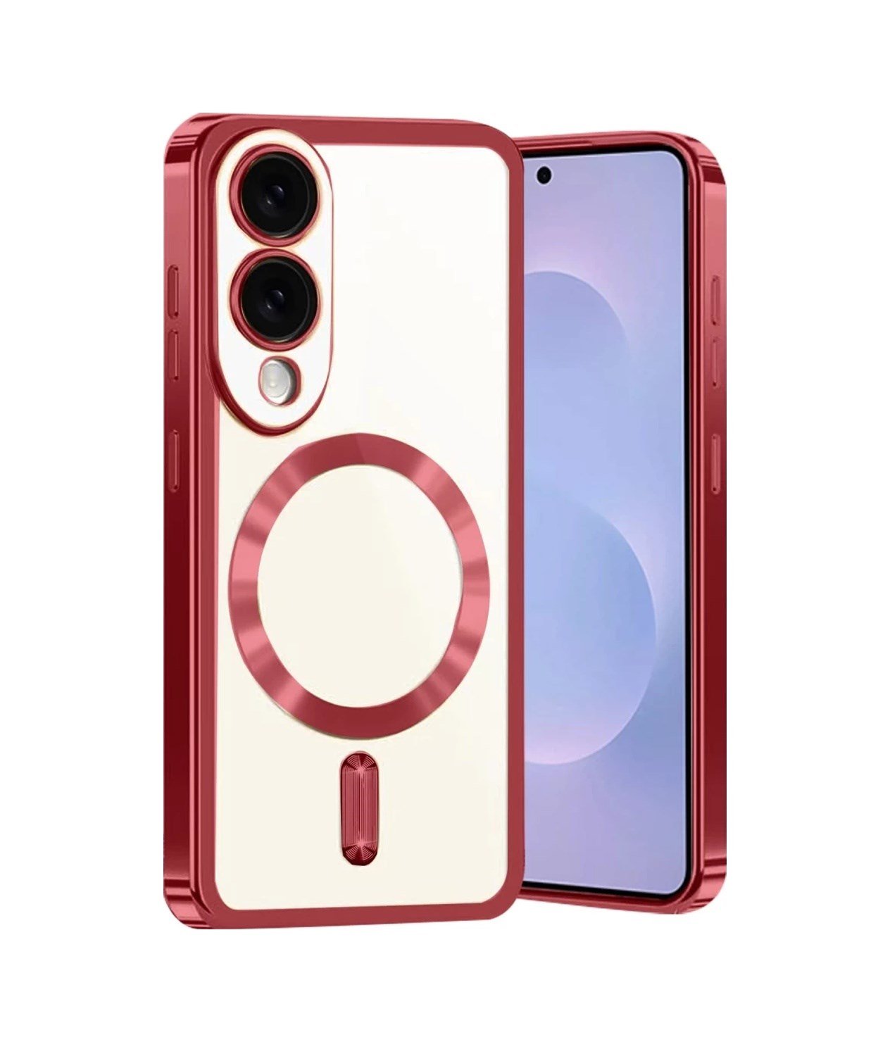 Samsung Galaxy S25 Uyumlu Edge Kross Magneticsafe Kapak - Kırmızı Belirtilmemiş