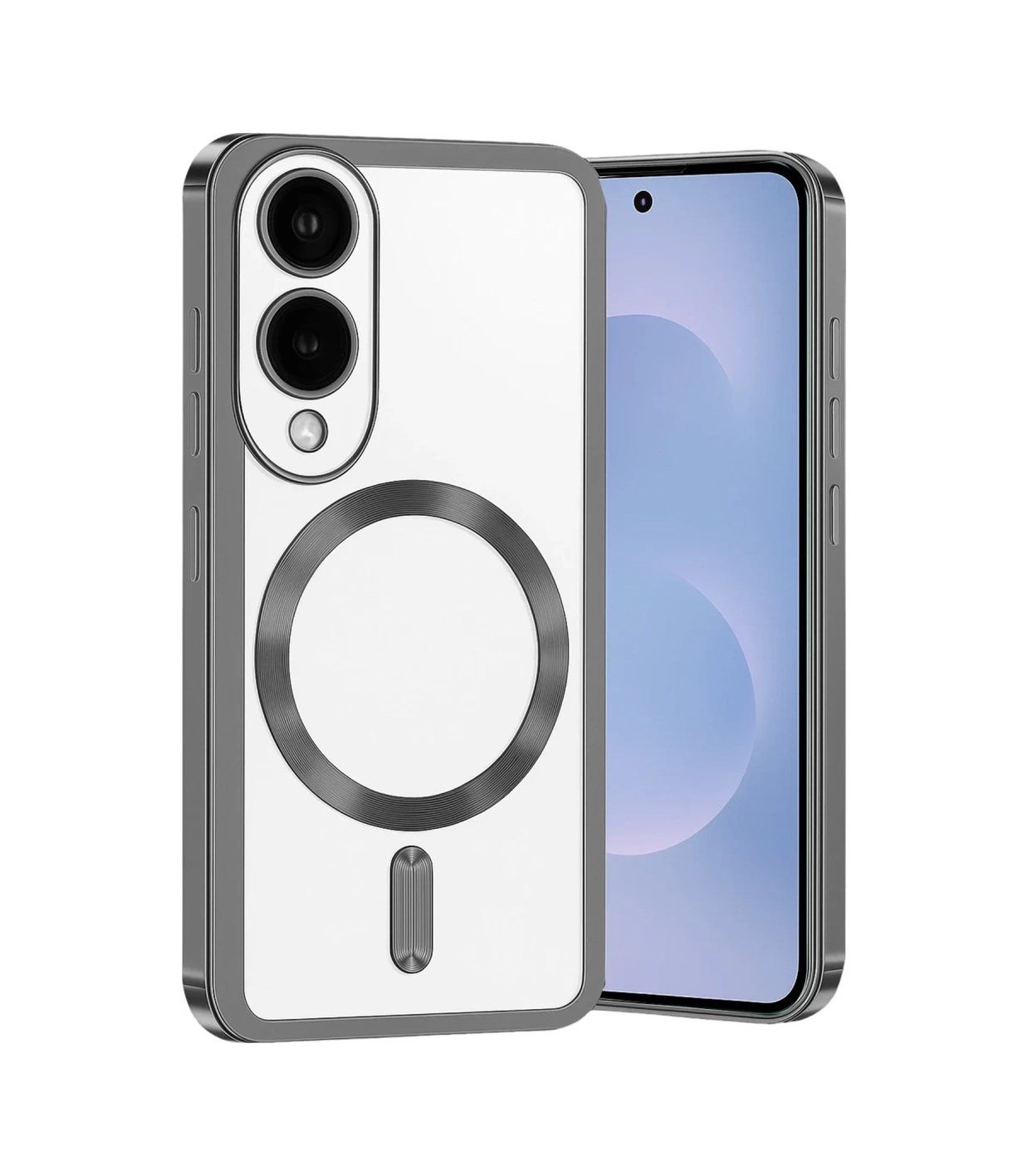Samsung Galaxy S25 Uyumlu Edge Kross Magneticsafe Kapak - Titan Gri Belirtilmemiş