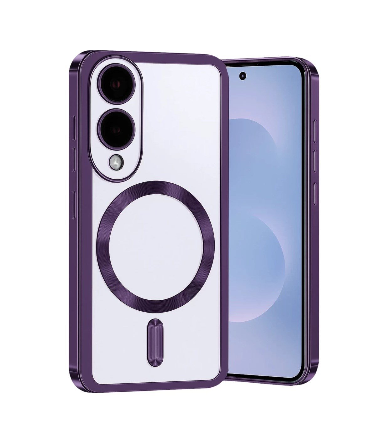 Samsung Galaxy S25 Uyumlu Edge Kross Magneticsafe Kapak - Mor Belirtilmemiş