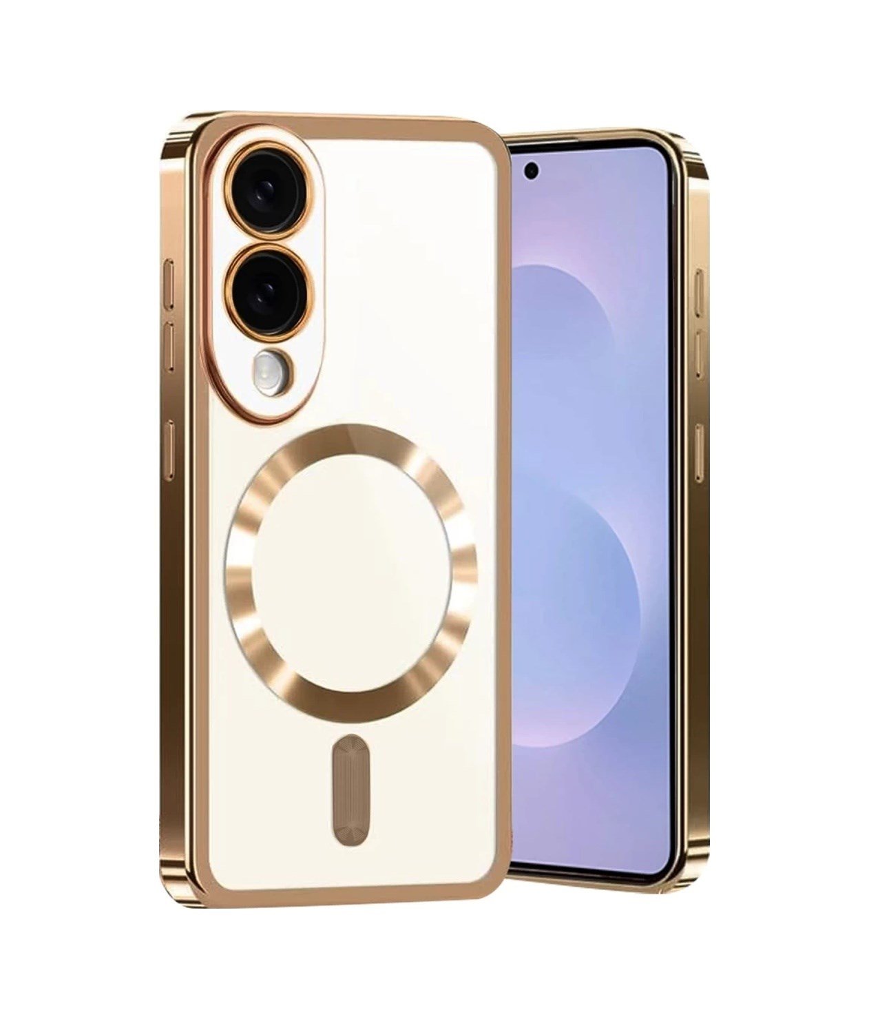 Samsung Galaxy S25 Uyumlu Edge Kross Magneticsafe Kapak - Çöl Titanyum Belirtilmemiş