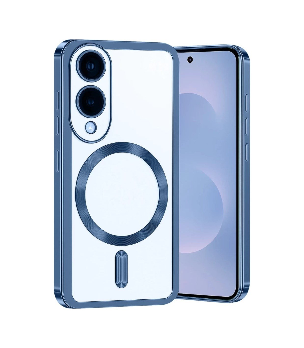 Samsung Galaxy S25 Uyumlu Edge Kross Magneticsafe Kapak - Sierra Blue Belirtilmemiş