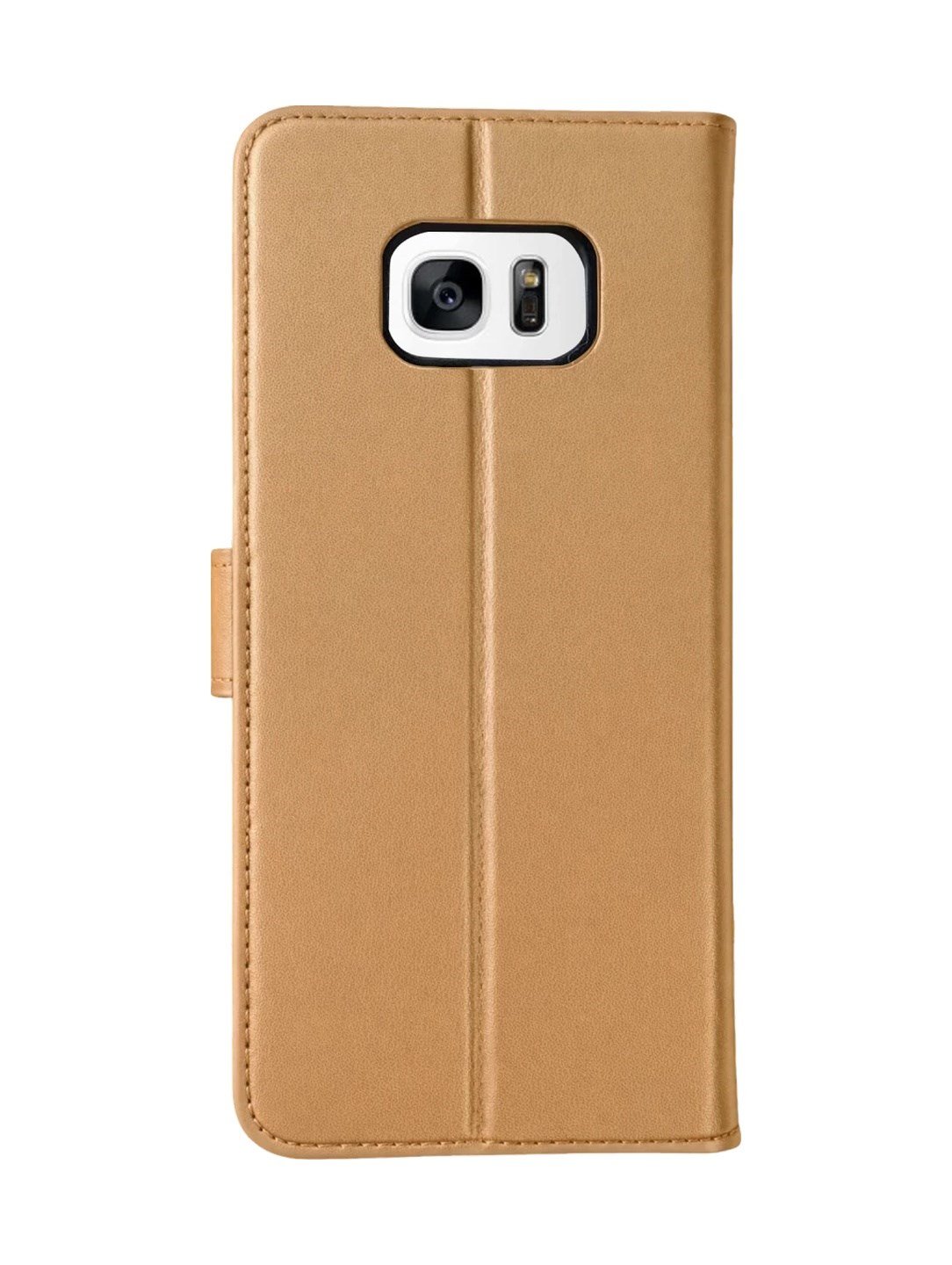 Samsung Galaxy S7 Uyumlu Edge Trend S Plus Kapaklı Kılıf - Gold Belirtilmemiş