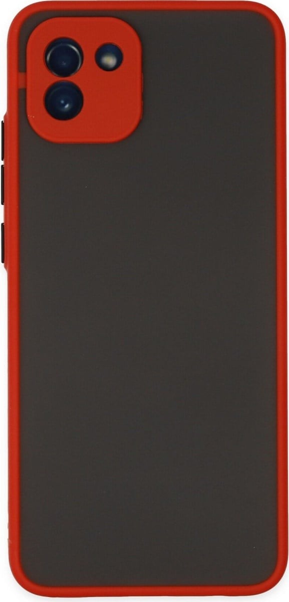 Samsung Galaxy Uyumlu   A03 Kılıf Montreal Silikon Kapak - Kırmızı Belirtilmemiş