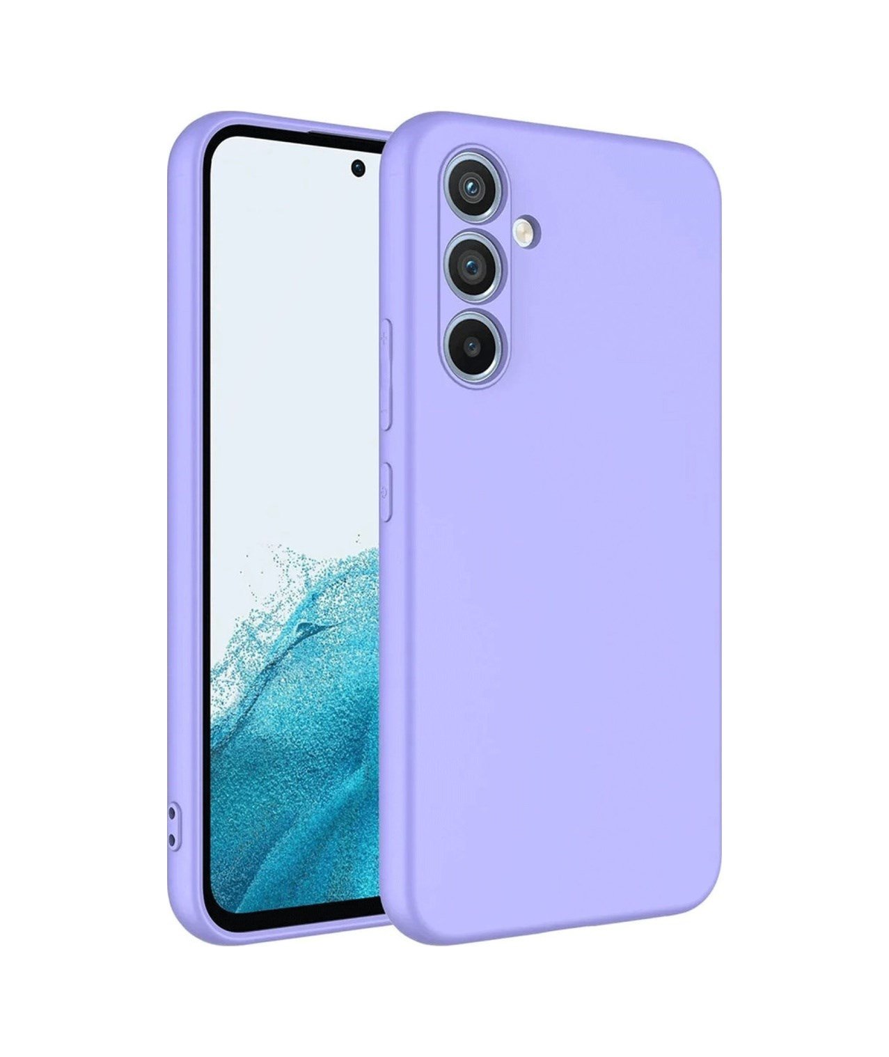 Samsung Galaxy Uyumlu   A16 5g Kılıf First Silikon - Lila Belirtilmemiş