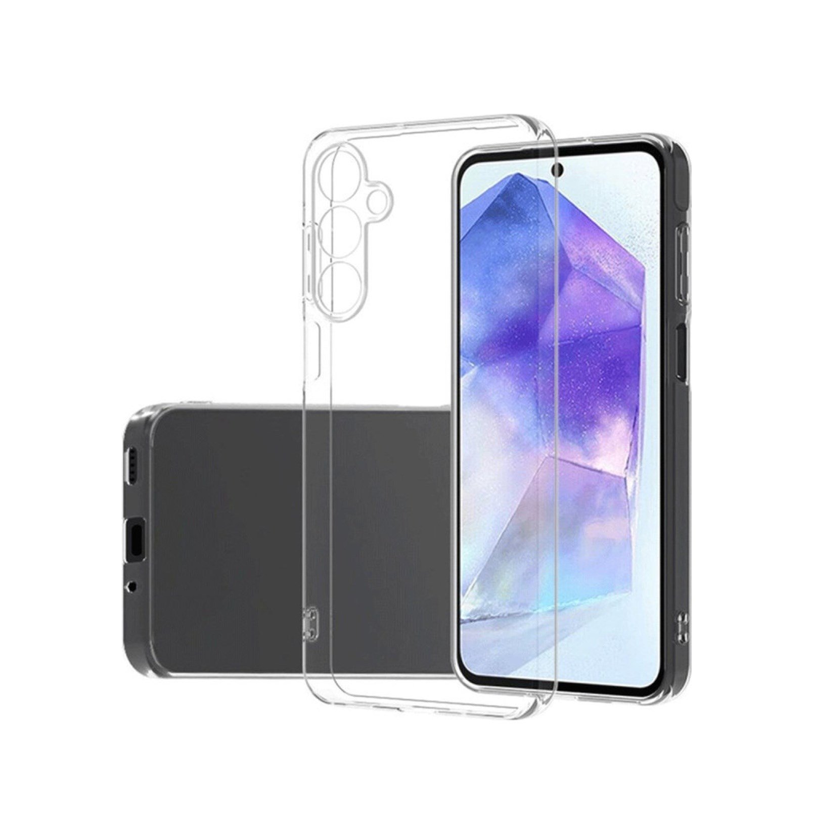 Samsung Galaxy Uyumlu,   A16 5g Kılıf Lüx Şeffaf Silikon Belirtilmemiş