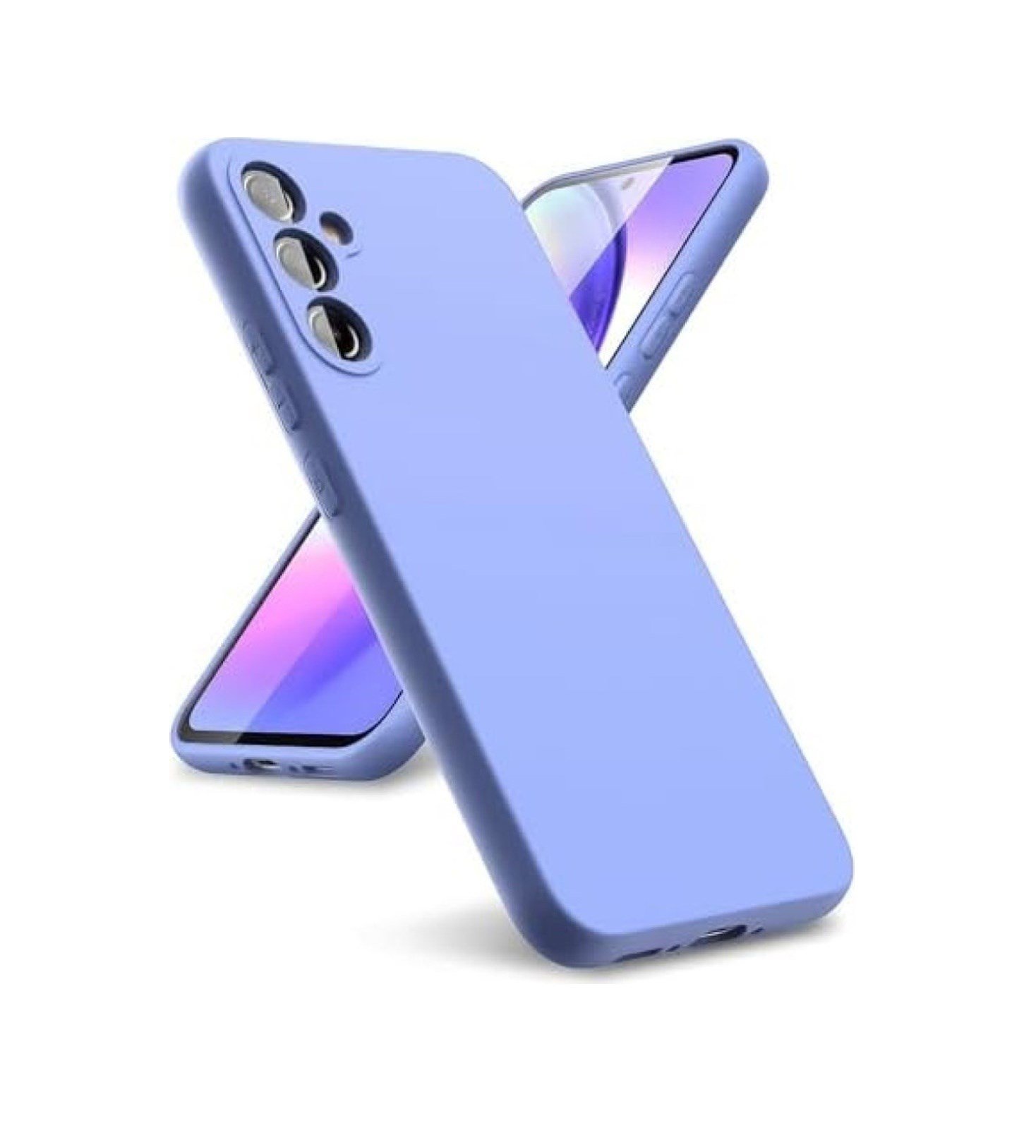 Samsung Galaxy Uyumlu   A24 4g Kılıf First Silikon - Lila Belirtilmemiş
