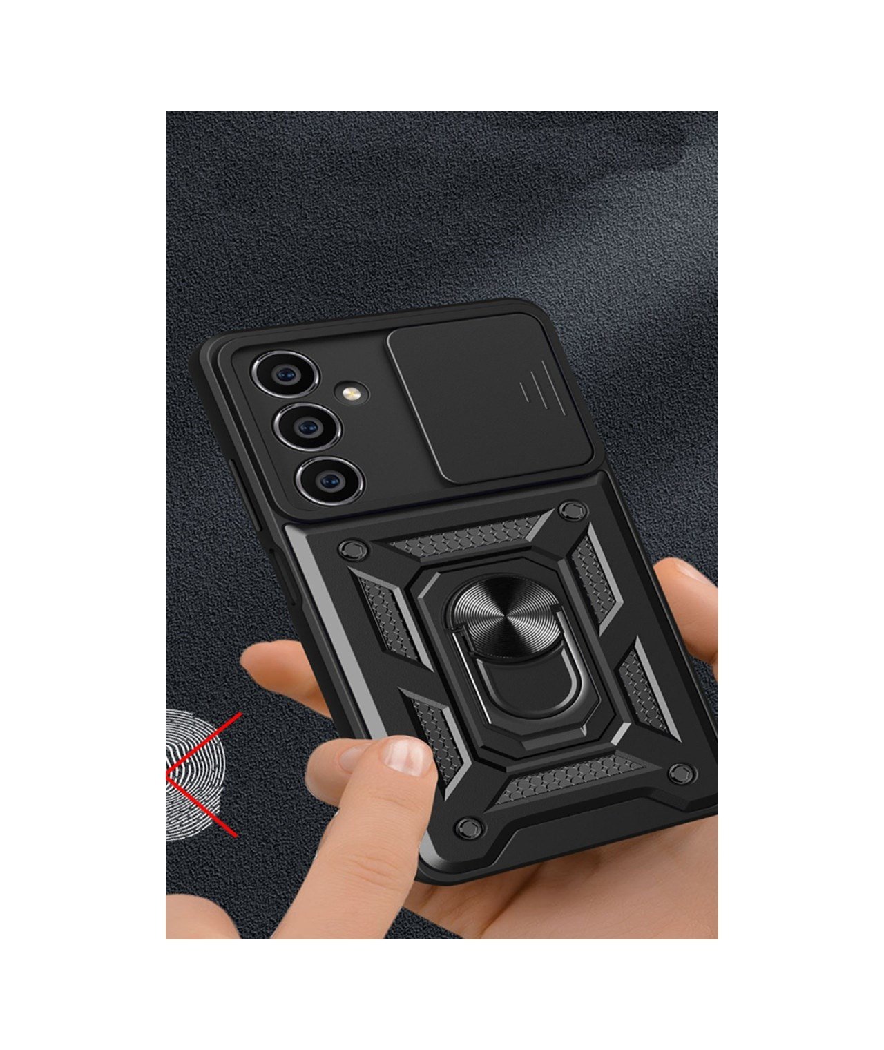 Samsung Galaxy Uyumlu   A25 5g Kılıf Pars Lens Yüzüklü Silikon - Gümüş Belirtilmemiş